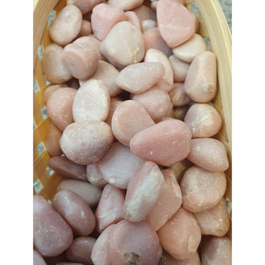 Rosa opal (halv) trumlade