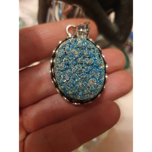 Druzy aura blå, Divine blue, Nyhet! Erbjudande