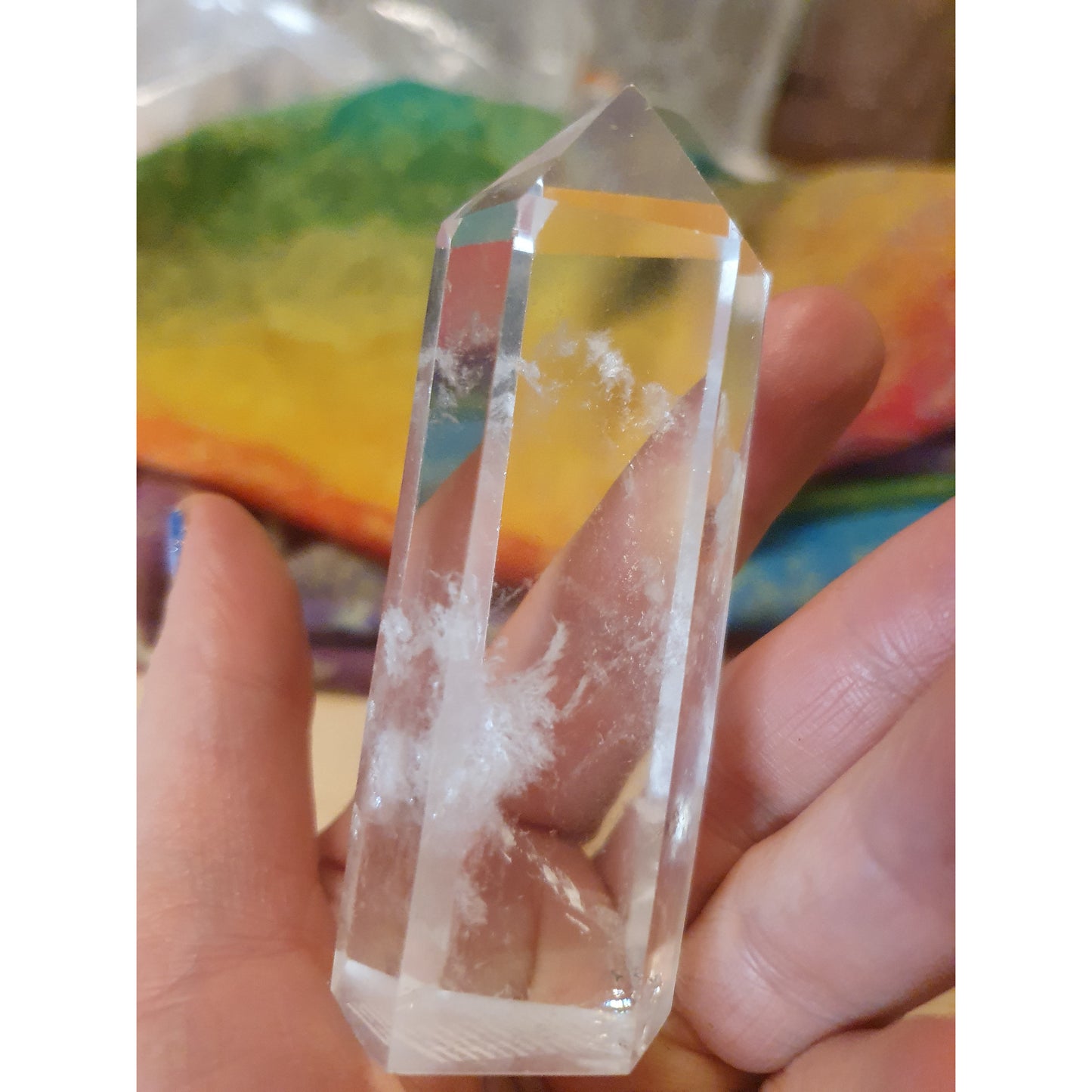 Bergkristall spets/torn 9 cm, nyhet