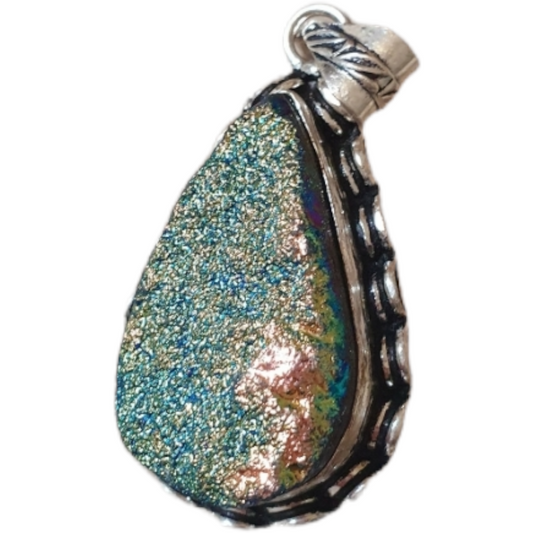 Aura druzy hänge shimmer Bliss