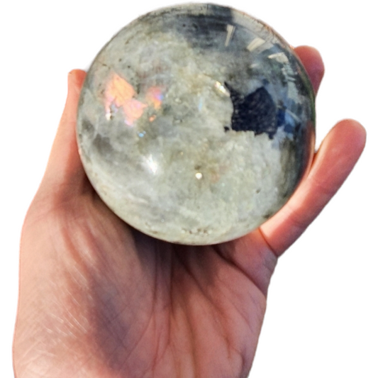 Labradorit sten klot XXL, sällsynt fynd, Nyhet!