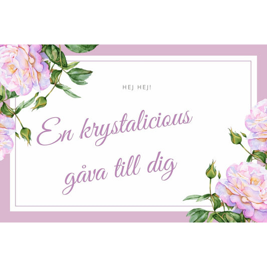Presentkort, Karlstad Kristallbod